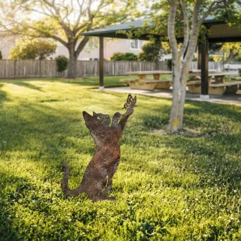 Obiect decorativ de gradina, Cat -A 01, 49x24 cm, Multicolor imagine