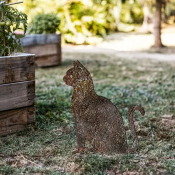 Obiect decorativ de gradina, Cat -A 02, 38x20 cm, Multicolor imagine