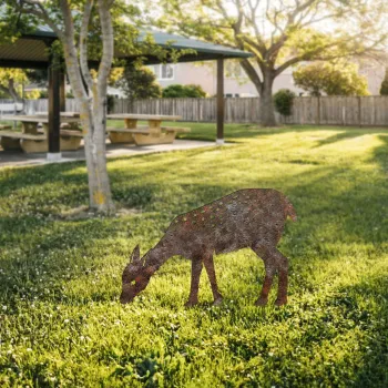 Obiect decorativ de gradina, Gazelle -A 01, 64x72 cm, Multicolor imagine