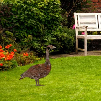 Obiect decorativ de gradina, Goose -A 01, 64x44 cm, Multicolor imagine