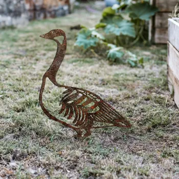 Obiect decorativ de gradina, Goose -A 03, 60x37 cm, Multicolor imagine