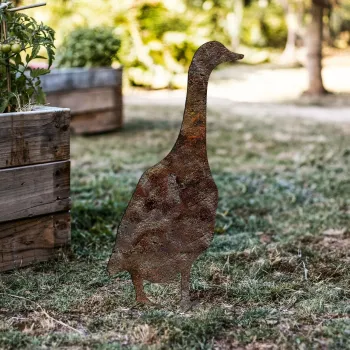 Obiect decorativ de gradina, Goose -A 04, 65x26 cm, Multicolor imagine
