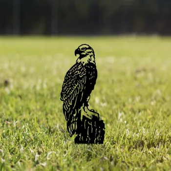 Obiect decorativ de gradina, Spy 01, 40x36 cm, Negru imagine