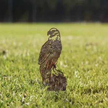 Obiect decorativ de gradina, Spy 02, 40x36 cm, Maro antichizat imagine