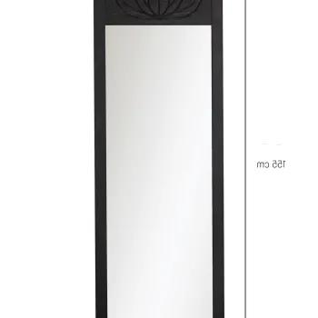 Oglinda Cheval, Neostill, Lotus, 55x155x2 cm, Lemn masiv, Antracit imagine