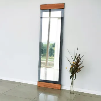 Oglinda Cheval, Neostill, Murano, 50x170x3 cm, Metal, Stejar / Fume imagine