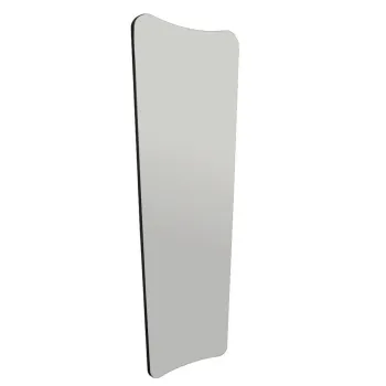 Oglinda Cheval, Siam, Vitros, 55x150x2.2 cm, MDF , Transparent/Negru imagine