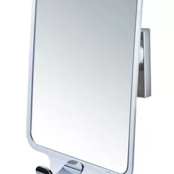 Oglinda cosmetica cu suport autoadeziv, Wenko, Quadro Vacuum-Loc(R), 14 x 19.5 x 8 cm, plastic imagine