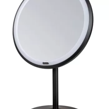 Oglinda cosmetica, Wenko, Onno, 20 x 34 x 13.5 cm, inox/plastic, negru/alb imagine