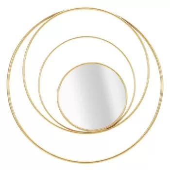 Oglinda de perete Arc Glam, Mauro Ferretti, O 80 cm, fier, auriu imagine