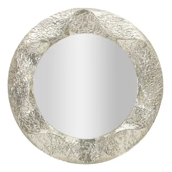 Oglinda de perete Argelux Round, Mauro Ferretti, 104 cm, fier/MDF, argintiu imagine
