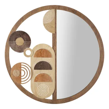 Oglinda de perete Block, Mauro Ferretti, 80 cm, MDF, multicolor imagine