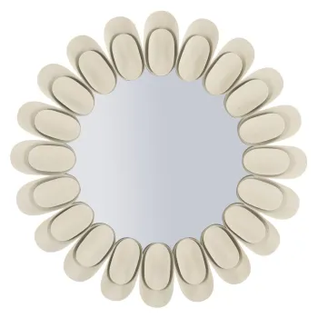 Oglinda de perete Dune Double, Mauro Ferretti, 85 cm, fier/MDF, crem imagine