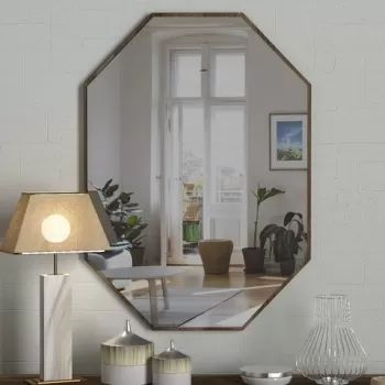 Oglinda de perete Lost, Tera Home, 45x2x70 cm, maro imagine