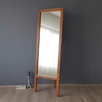 Oglinda de podea Cheval A42, Neostill, 55 x 3.2 x 170 cm, lemn masiv, walnut imagine