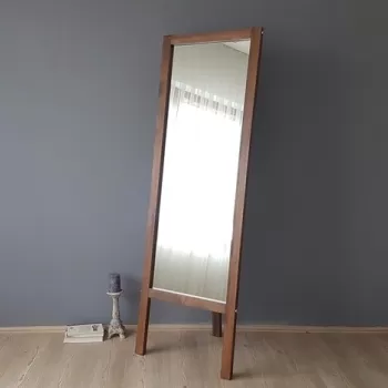 Oglinda de podea Cheval A43, Neostill, 55 x 3.2 x 170 cm, lemn masiv, walnut imagine