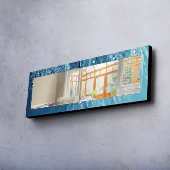 Oglinda decorativa, 40120MA-014, Cadru: 100% LEMN DE PIN (Grosime: 27 mm), Multicolor imagine