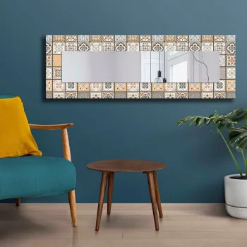 Oglinda decorativa, 40120NISMA-010, MDF, Dimensiune: 20 x 100 cm, Multicolor imagine