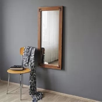 Oglinda decorativa 50110CV, Neostill, 50 x 110 cm, walnut imagine