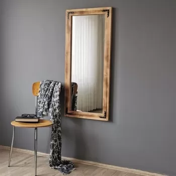 Oglinda decorativa 50110ES, Neostill, 50 x 110 cm, walnut imagine