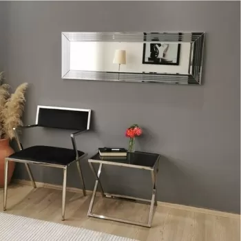 Oglinda decorativa A302Y, Neostill, 40 x 120 cm, argintiu imagine