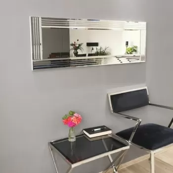 Oglinda decorativa A303Y, Neostill, 40 x 120 cm, argintiu imagine