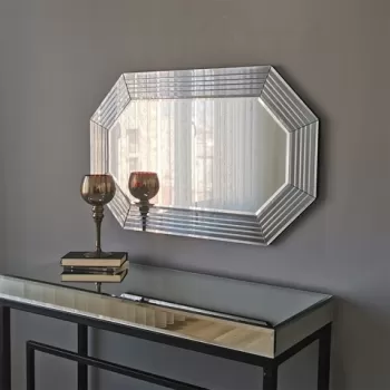 Oglinda decorativa A311Y, Neostill, 60 x 100 cm, argintiu imagine