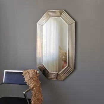 Oglinda decorativa A312D, Neostill, 60 x 100 cm, bronz imagine