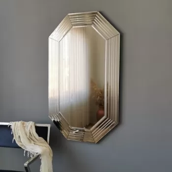 Oglinda decorativa A313D, Neostill, 60 x 100 cm, bronz imagine