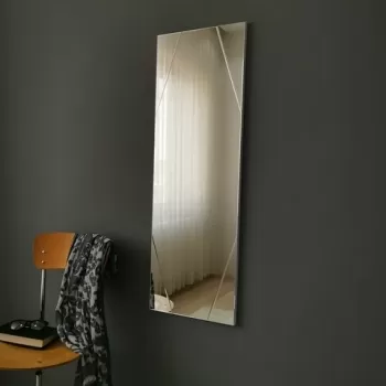 Oglinda decorativa A320D, Neostill, 35 x 105 cm, argintiu imagine