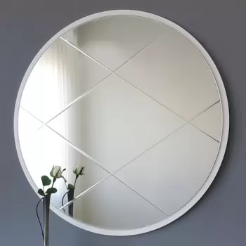 Oglinda decorativa A700, Neostill, 60 cm, argintiu imagine