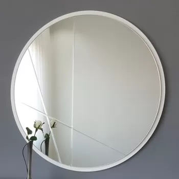 Oglinda decorativa A704, Neostill, 60 cm, argintiu imagine