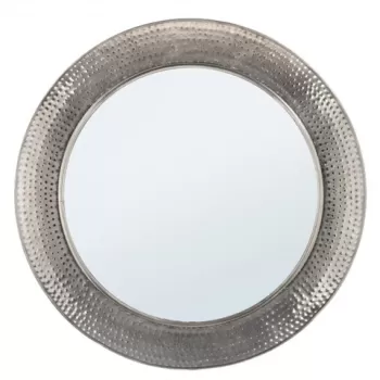 Oglinda decorativa, Adara Nickel, Bizzotto, 80 cm, otel imagine