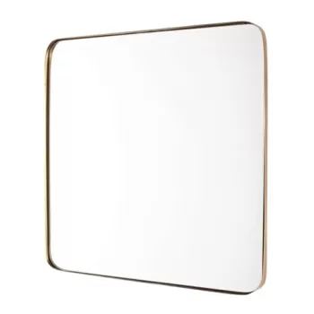 Oglinda decorativa Adhira, Bizzotto, 60 x 60 cm, otel, auriu imagine