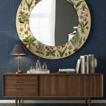 Oglinda decorativa, Artmdfmrr12, Sticla, Cadru: 100% MDF, Multicolor imagine