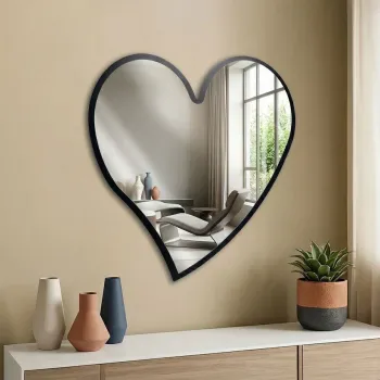 Oglinda decorativa, Artmtkmrr1, PLEXIGLAS, Cadru: 100% MDF (Grosime: 8 mm, Negru imagine