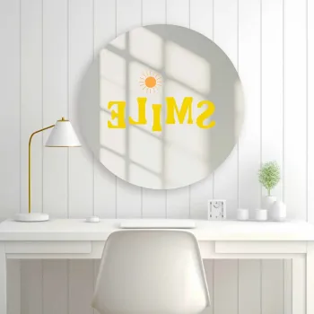 Oglinda decorativa, AY11690, Sticla, o30 cm, Multicolor imagine