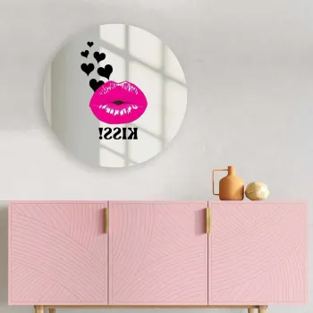 Oglinda decorativa, AY11722, Sticla, o30 cm, Multicolor imagine