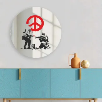 Oglinda decorativa, AY11735, Sticla, o30 cm, Multicolor imagine