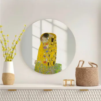 Oglinda decorativa, AY11753, Sticla, o30 cm, Multicolor imagine