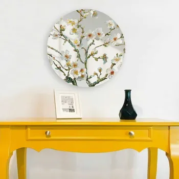 Oglinda decorativa, AY11758, Sticla, o30 cm, Multicolor imagine