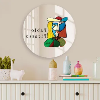 Oglinda decorativa, AY11761, Sticla, o30 cm, Multicolor imagine