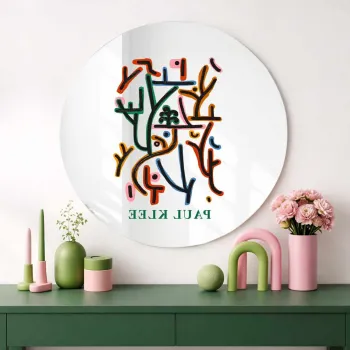 Oglinda decorativa, AY11768, Sticla, o30 cm, Multicolor imagine
