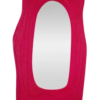 Oglinda decorativa Dafne, Mauro Ferretti, 90x165 cm, MDF/oglinda, fucsia imagine