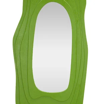 Oglinda decorativa Dafne, Mauro Ferretti, 90x165 cm, MDF/oglinda, verde imagine