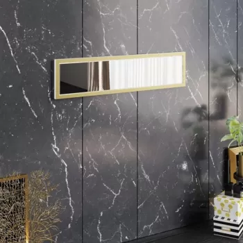 Oglinda decorativa, Decorotika, Frida, 90x22x2 cm, Alb imagine