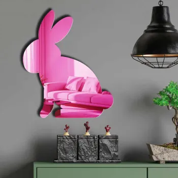 Oglinda decorativa, EAS001PINK, Partea de jos: 100% EVA (Grosime: 10 mm), Roz imagine