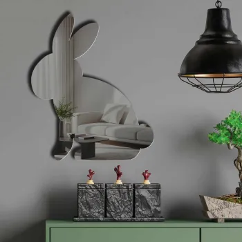 Oglinda decorativa, EAS001SMOKED, Partea de jos: 100% EVA (Grosime: 10 mm), Afumat imagine