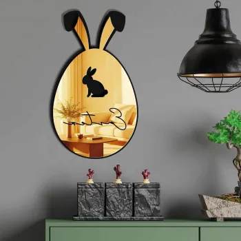 Oglinda decorativa, EAS002GOLD, Partea de jos: 100% EVA (Grosime: 10 mm), Auriu imagine