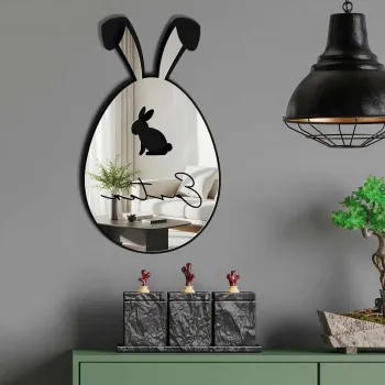 Oglinda decorativa, EAS002SILVER, Partea de jos: 100% EVA (Grosime: 10 mm), Argintiu imagine